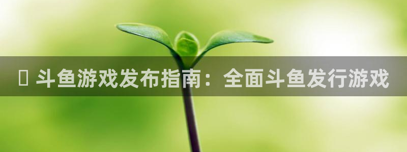 新航娱乐的创始人是谁：✅ 斗鱼游戏发布指南：全面斗鱼发行游戏