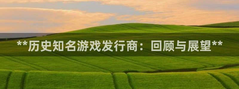 新航娱乐官网最新版本更新内容：**历史知名游戏发行商：回顾与展望**